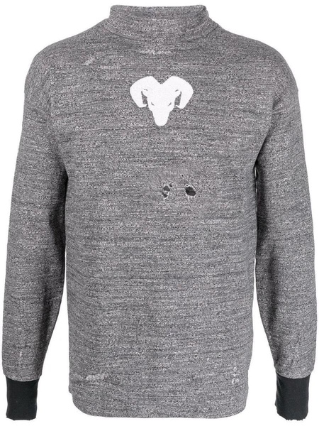 Maison Margiela Distressed High-Neck Jumper