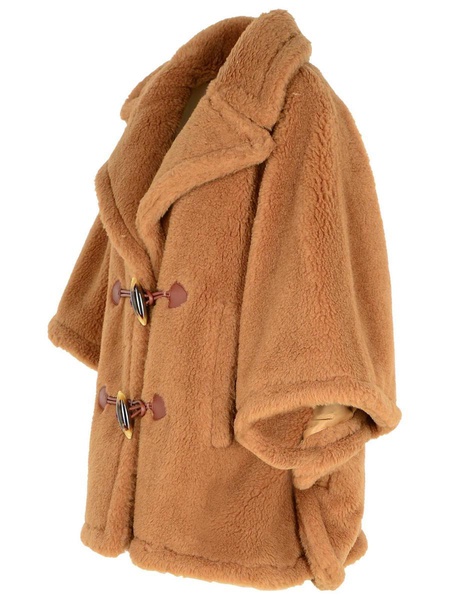 Max Mara 'George' Hood In Brown Camel Blend Women