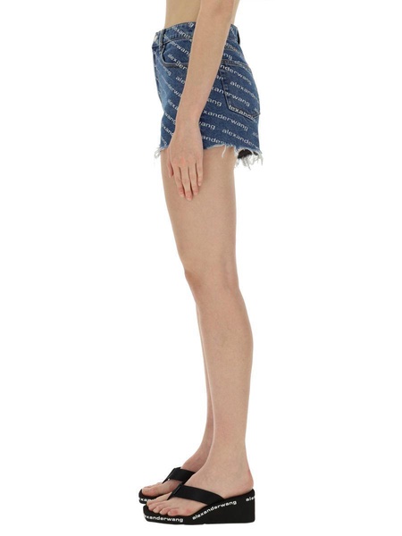T By Alexander Wang Denim Shorts