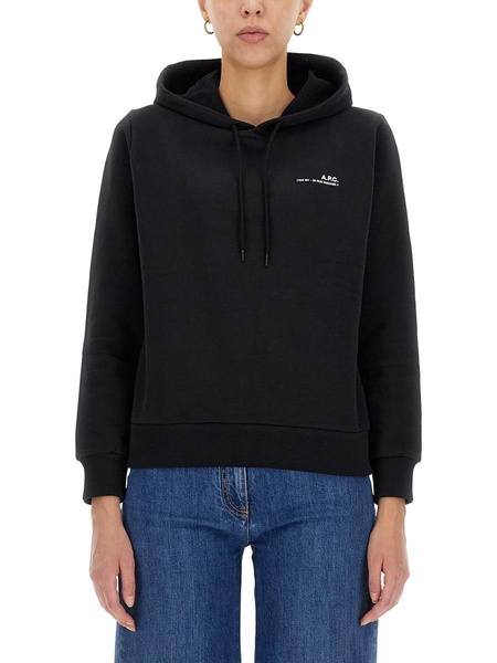 HOODIE WITH LOGO PRINT