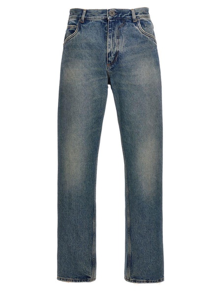 Logo Embroidery Denim Jeans