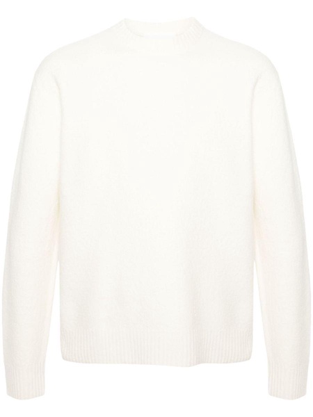 Jil Sander Lightweight Merino Boiled Wool Crew-Neck Sweater