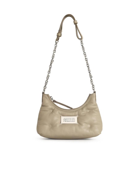 Maison Margiela Small 'Hobo' Grey Leather Bag Women