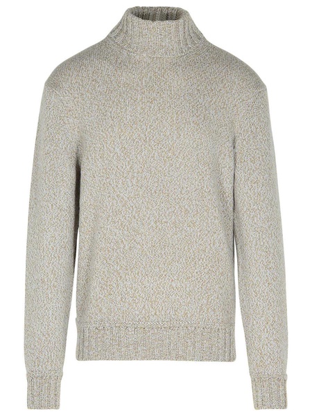 Zegna Brown Cashmere Turtleneck Sweater Men