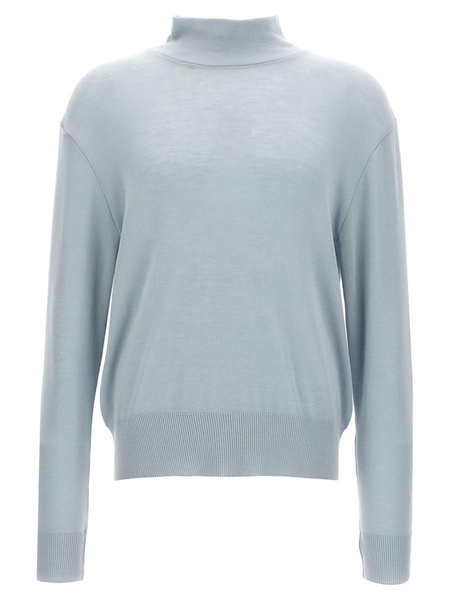 Seamless Turtle Sweater, Cardigans Light Blue