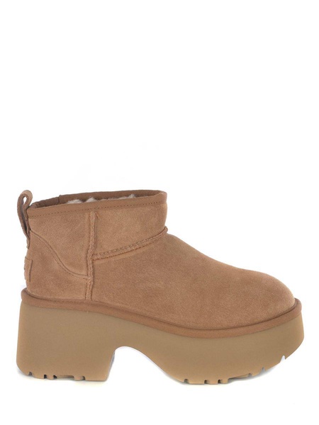 Boots Ugg "classic Ultra Mini New Heights" Made Of Suede Leather