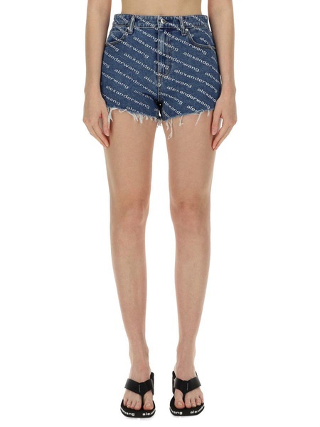 T By Alexander Wang Denim Shorts