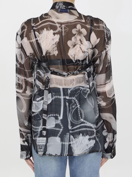 Off White Women X-Ray Cross Collar Shirt