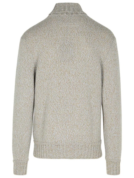 Zegna Brown Cashmere Turtleneck Sweater Men