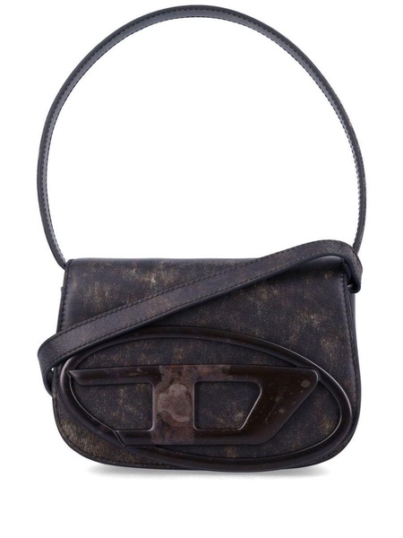 Diesel 1Dr-Iconic Shoulder Bag In Faded Effect Leather