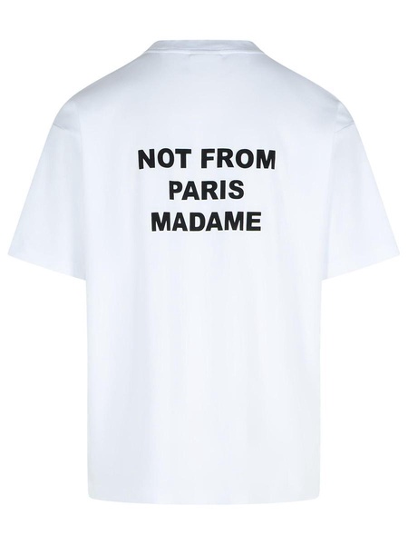Drôle De Monsieur White Cotton T-Shirt