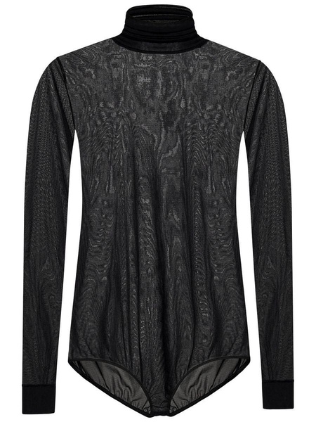 Maison Margiela Black Viscose Bodysuit