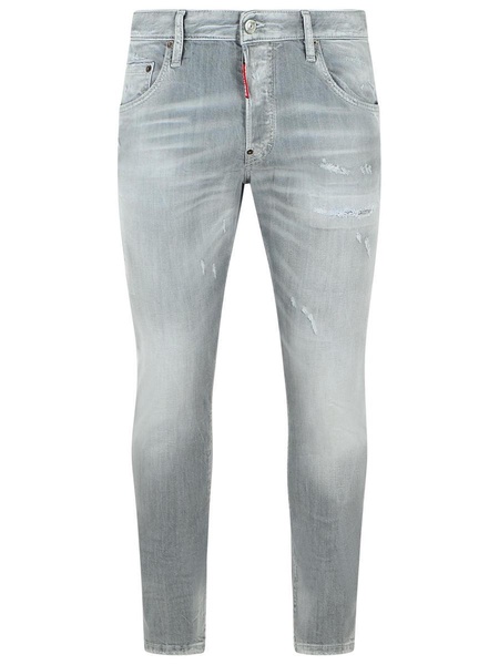 Dsquared2 'Skater' Light Grey Cotton Jeans Men