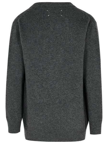 Maison Margiela Grey Wool Cardigan Men