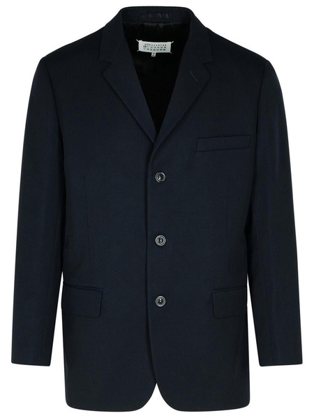 Maison Margiela Navy Virgin Wool Blazer Men