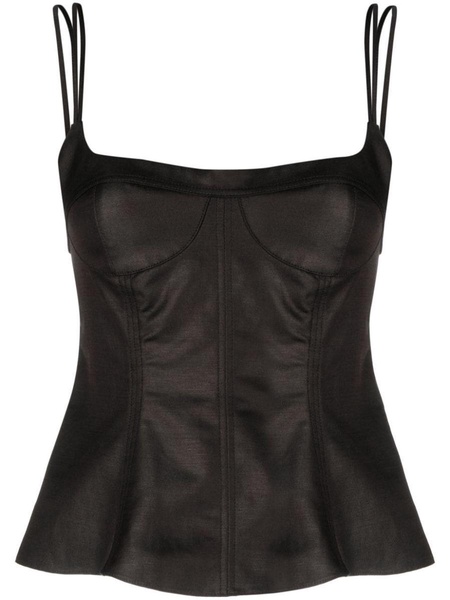 Stella McCartney Corset-Style Peplum Tank Top