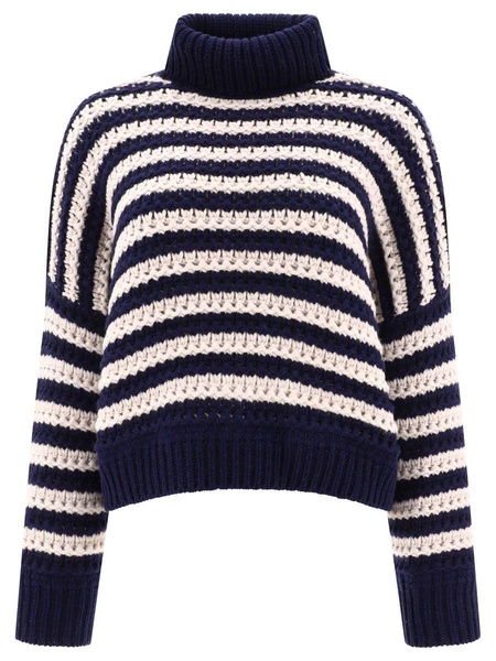 Striped Sweater In Wool And Cashmere