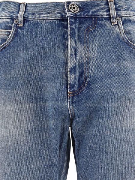 Logo Embroidery Denim Jeans