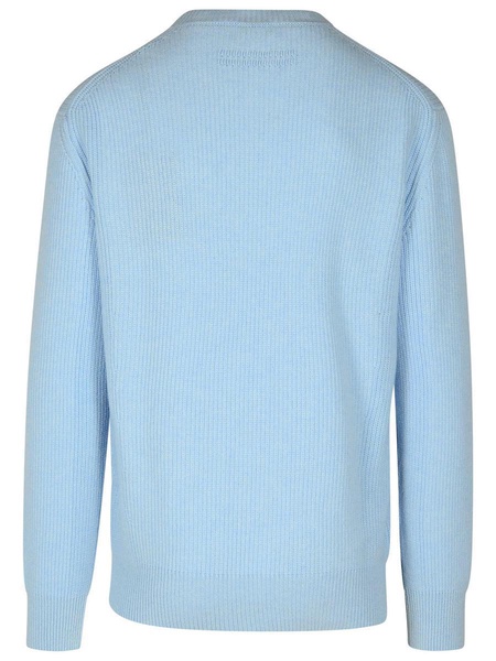 Zegna Light Blue Cashmere Sweater Men
