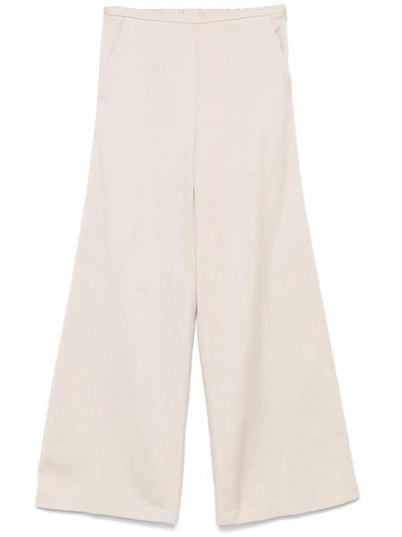 Forte_Forte Mercerized Cotton Twill Flared Pants Clothing