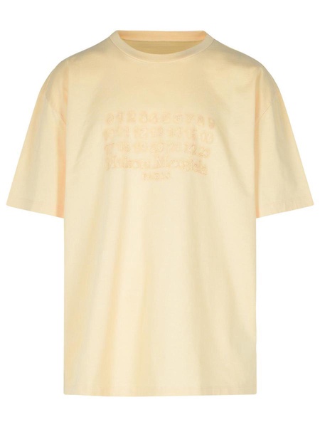 Maison Margiela 'Over' Beige Cotton T-Shirt Men