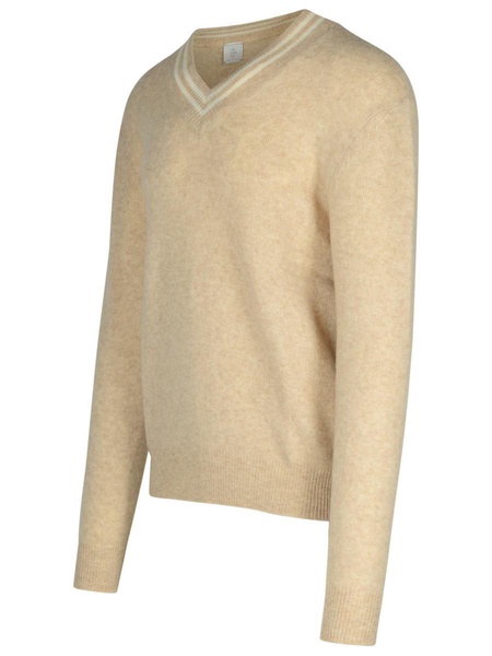 Eleventy Beige Cashmere Blend Sweater Men