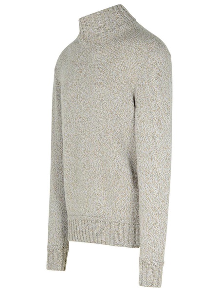Zegna Brown Cashmere Turtleneck Sweater Men