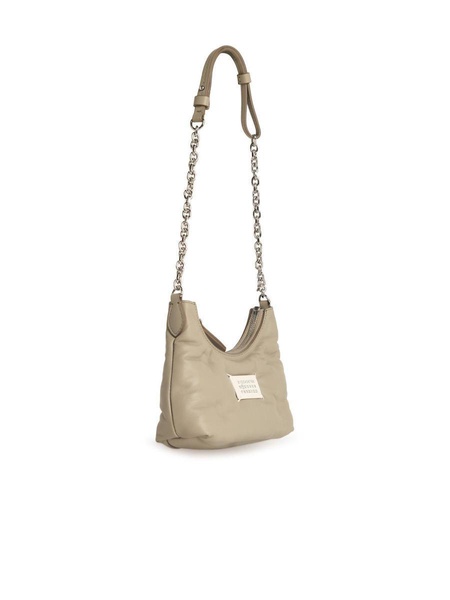Maison Margiela Small 'Hobo' Grey Leather Bag Women