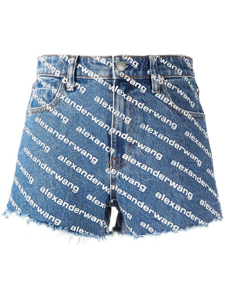 Alexander Wang Logo Print Shorts Clothing