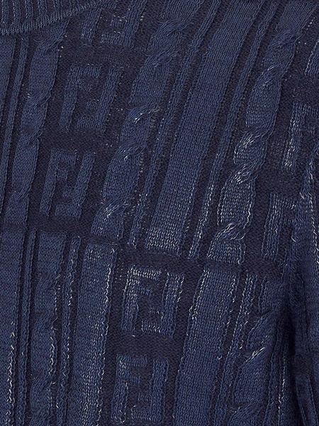 Fendi Men Fendi Blue Knitwear