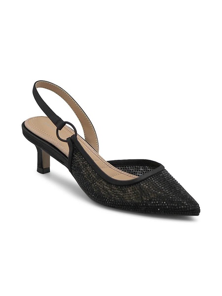 Snipe Kitten Heel Studded Slingback Pumps