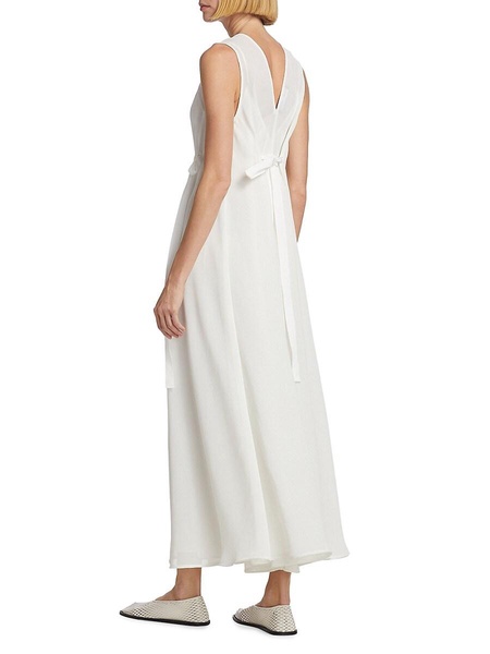 Lorna V-Neck Midi-Dress