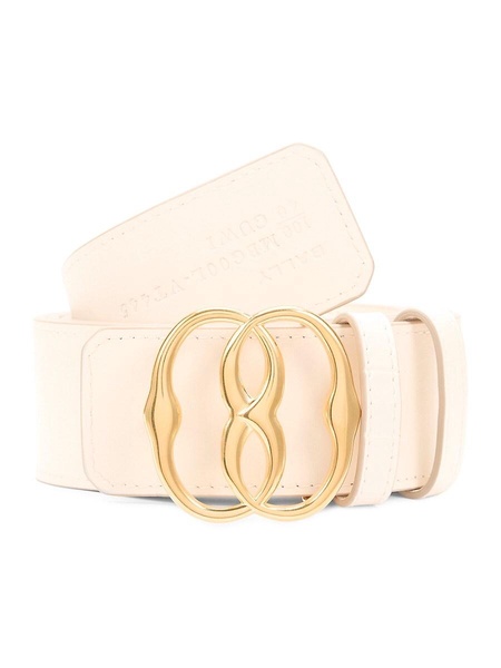 Logo Reversible Croc Embossed Leather Belt