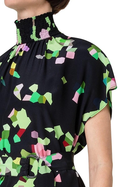Kaleidoscope Cap-Sleeve Sheath Dress