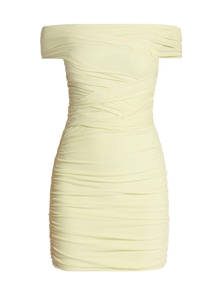 Off Shoulder Bandage Mini Dress