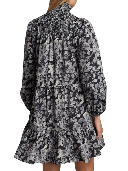 Alicia Floral Tiered Mini Dress