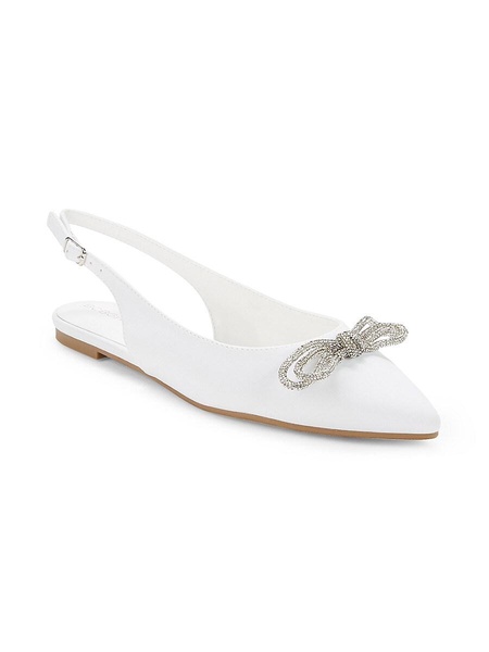 Kristin Embellished Bow Slingback Mules