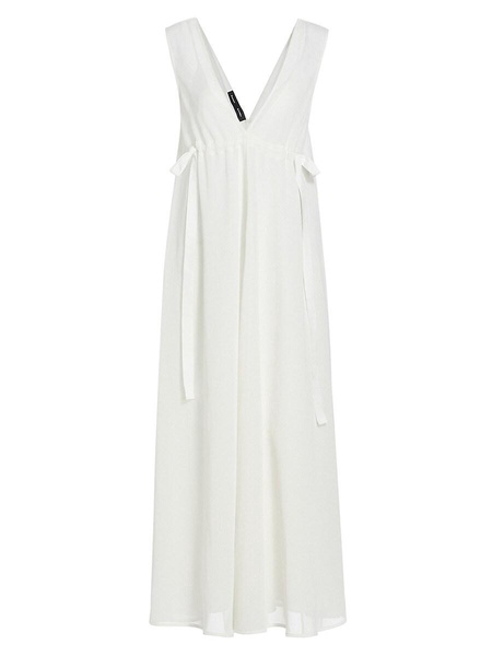 Lorna V-Neck Midi-Dress