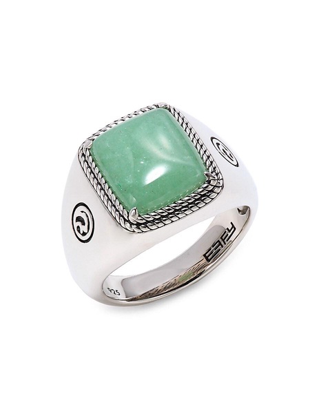 Sterling Silver & 3.66 TCW Onyx Ring