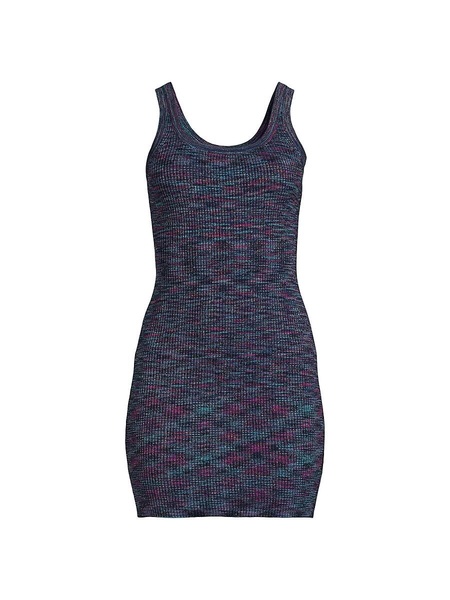 Maxine Abstract Print Ribbed Mini Dress