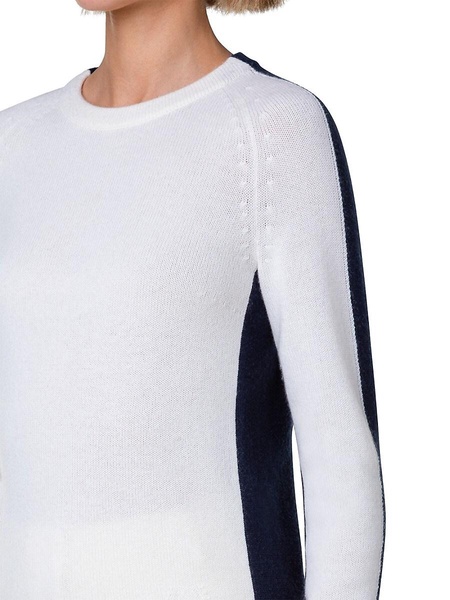 Two-Tone Cashmere Sweater