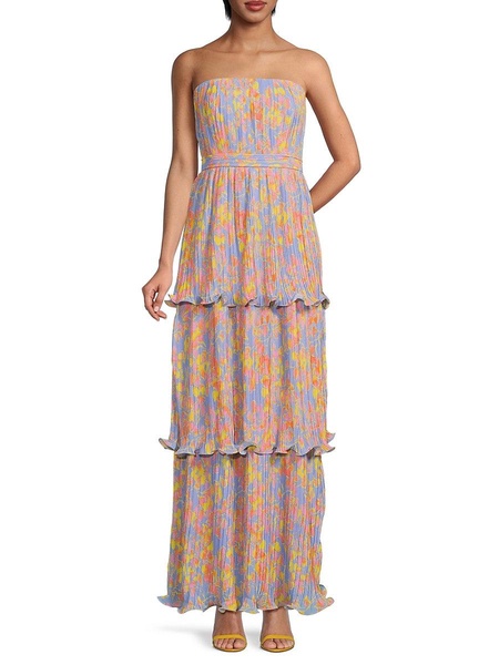 Laine Floral Tiered Gown