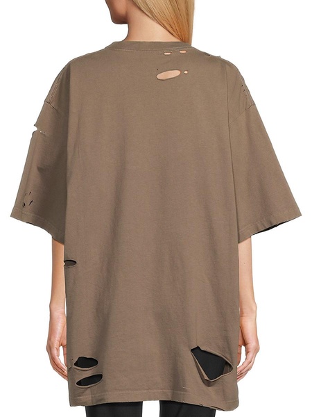 Boxy Distressed Graphic T-Shirt