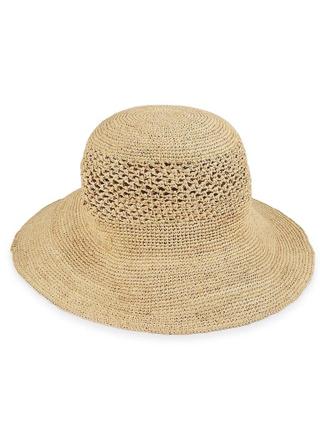 Crochet Raffia Straw Sun Hat