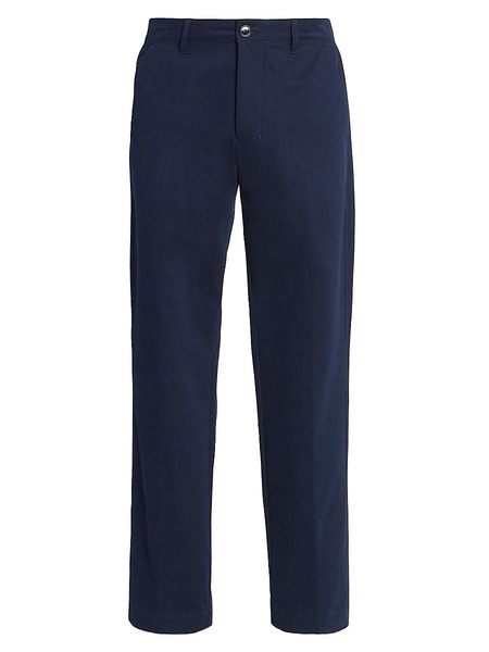 Straight-Fit Cotton Trousers