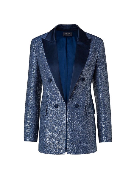 Lucia Sequined Virgin Wool Blend Jacket