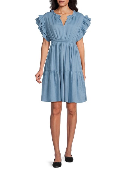 Cathy Ruffle Dress