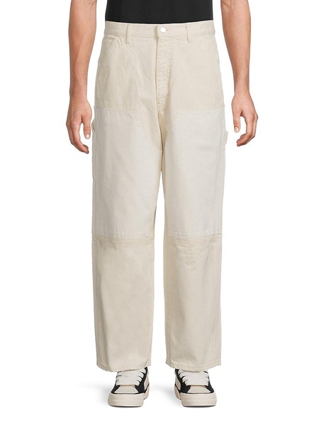 Panelled Straight-Leg Carpenter Jeans