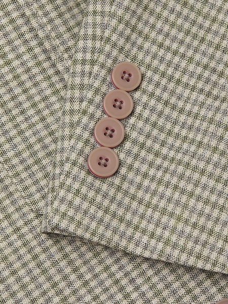 Slim Fit Checked Blazer