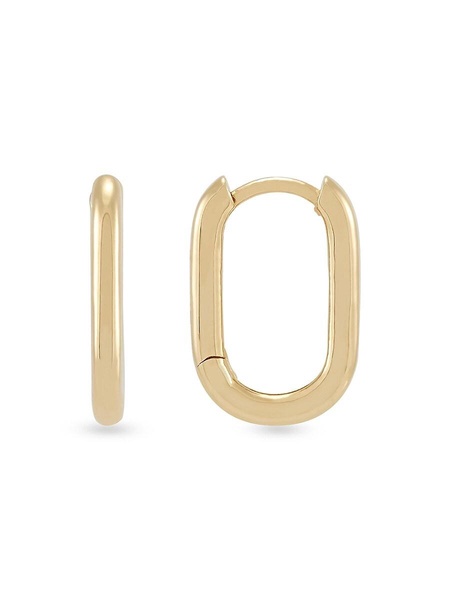14K Yellow Gold Huggie Earrings
